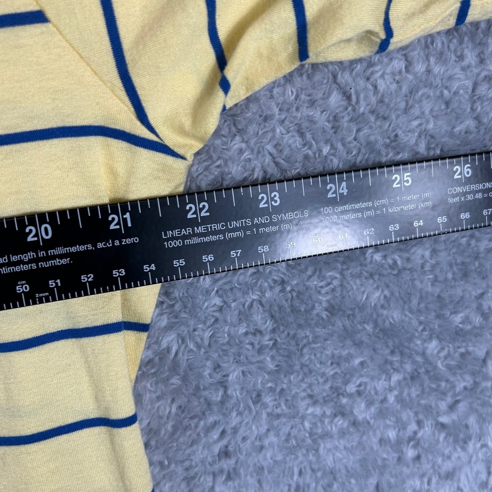 Polo‎ Golf Ralph Lauren Mens Medium Yellow Blue Striped Longaberger Golf Polo - Picture 7 of 9